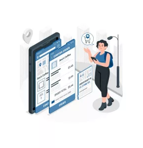 Consommateur faisant des recherches sur le web